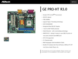 GE PRO-HT R3.0 driver download page on the ASRock site