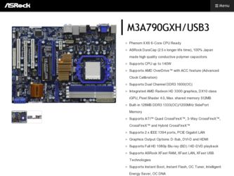 M3A790GXH/USB3 driver download page on the ASRock site