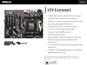 X79 Extreme3 driver download page on the ASRock site