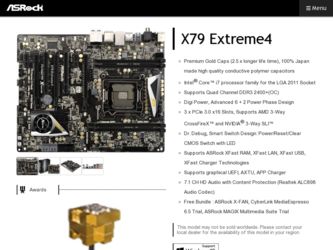 X79 Extreme4 driver download page on the ASRock site