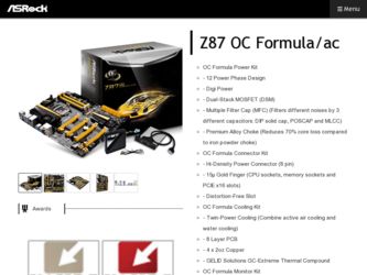 Z87 OC Formula/ac driver download page on the ASRock site