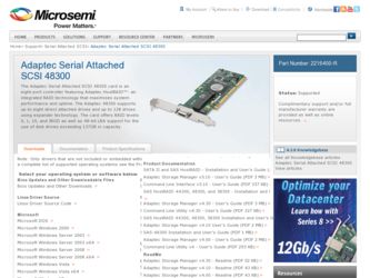 48300 driver download page on the Adaptec site