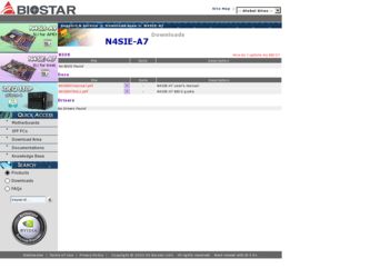 N4SIE-A7 driver download page on the Biostar site