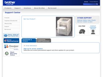 HL-1660 driver download page on the Brother International site