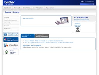 Innov-ís 2800D driver download page on the Brother International site