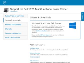 1125 driver download page on the Dell site