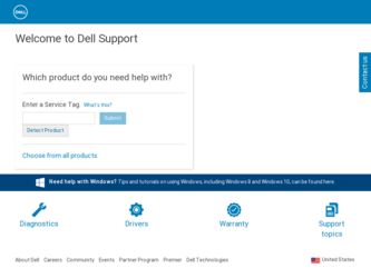 Inspiron 15 3537 driver download page on the Dell site