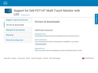 P2714T Multi with LED driver download page on the Dell site