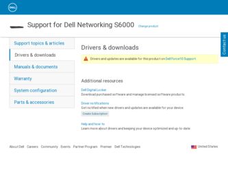 S6000 driver download page on the Dell site