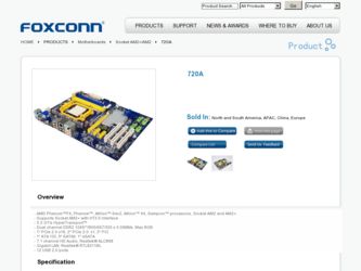 720A driver download page on the Foxconn site