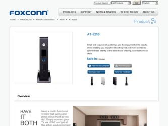 AT-5250 driver download page on the Foxconn site