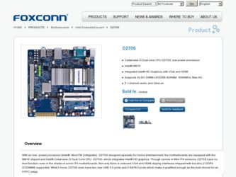 D270S driver download page on the Foxconn site