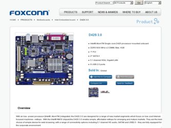 D42S 3.0 driver download page on the Foxconn site