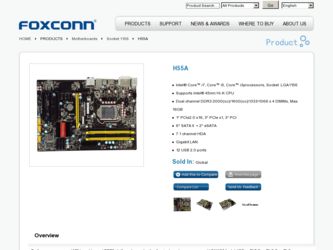 H55A driver download page on the Foxconn site