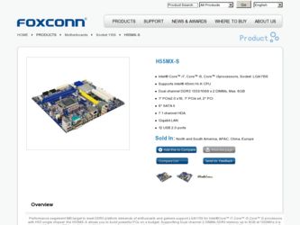 H55MX-S driver download page on the Foxconn site