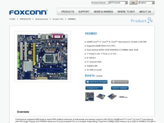 H55MXV driver download page on the Foxconn site