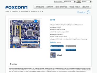 H77M driver download page on the Foxconn site