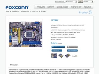 H77MXV driver download page on the Foxconn site