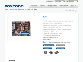 MARS driver download page on the Foxconn site