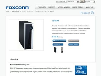 R10-D4 driver download page on the Foxconn site