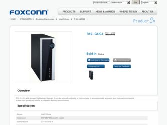 R10--G1/G3 driver download page on the Foxconn site