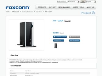 R10--G2/G4 driver download page on the Foxconn site