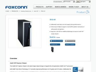 R10-H1 driver download page on the Foxconn site