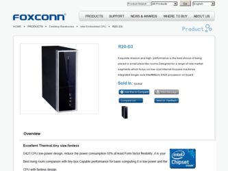 R20-D3 driver download page on the Foxconn site