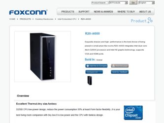 R20-i4000 driver download page on the Foxconn site