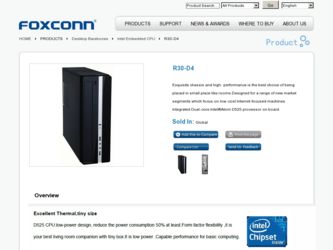 R30-D4 driver download page on the Foxconn site