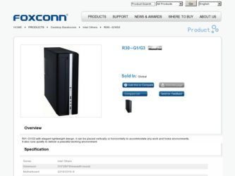 R30--G1/G3 driver download page on the Foxconn site