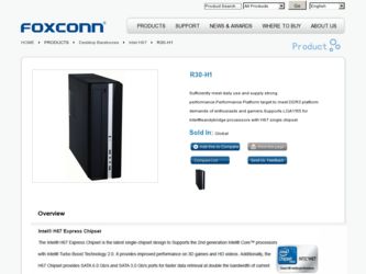 R30-H1 driver download page on the Foxconn site