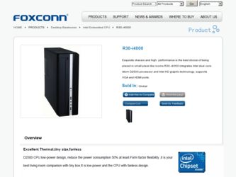 R30-i4000 driver download page on the Foxconn site