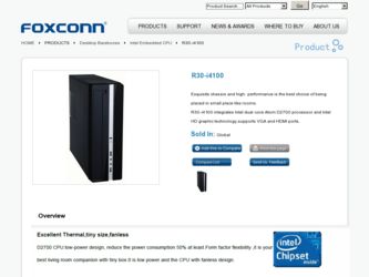 R30-i4100 driver download page on the Foxconn site