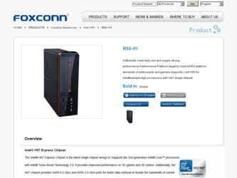 R50-H1 driver download page on the Foxconn site