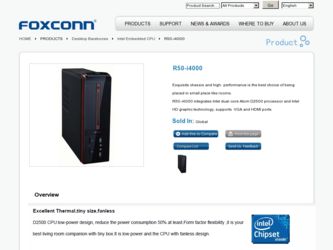 R50-i4000 driver download page on the Foxconn site