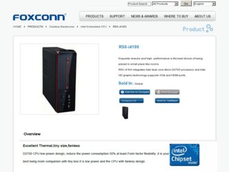 R50-i4100 driver download page on the Foxconn site