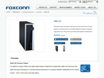 RM1-H2 driver download page on the Foxconn site