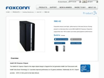 RM3-H2 driver download page on the Foxconn site