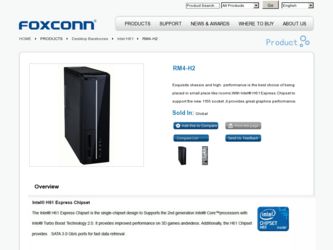 RM4-H2 driver download page on the Foxconn site