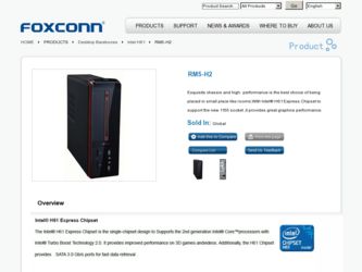 RM5-H2 driver download page on the Foxconn site
