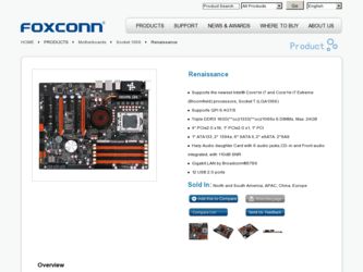 Renaissance driver download page on the Foxconn site