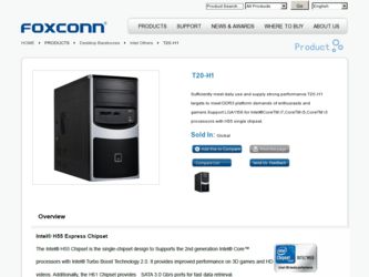 T20-H1 driver download page on the Foxconn site