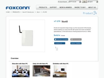 nT-270 driver download page on the Foxconn site