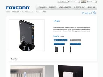 nT-535 driver download page on the Foxconn site