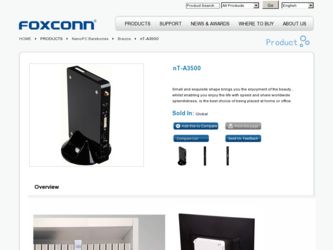 nT-A3500 driver download page on the Foxconn site
