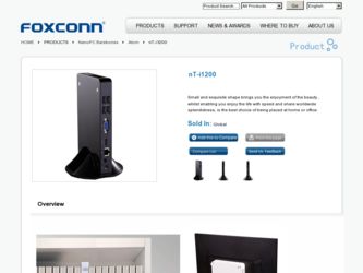 nT-i1200 driver download page on the Foxconn site