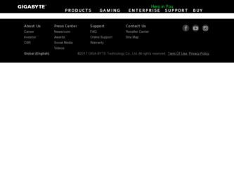 GA-8I915ME-GL driver download page on the Gigabyte site