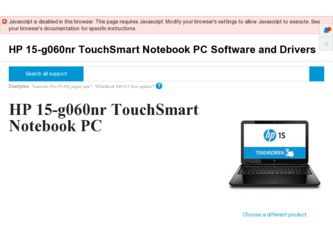 15-g060nr driver download page on the HP site