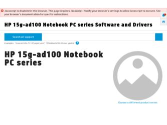 15g-ad100 driver download page on the HP site
